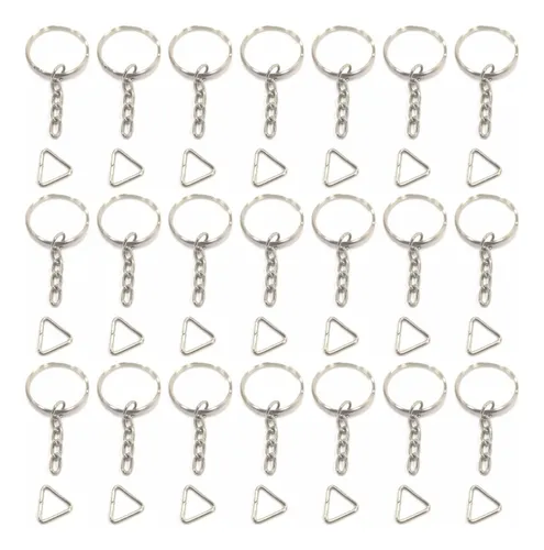 200 Argollas Para Llavero De 2cms Herraje Metálico