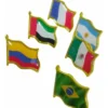 Pin Solapa Bandera Sencilla Personalizado Broche