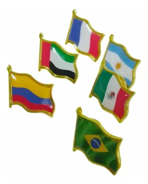 Pin Solapa Bandera Sencilla Personalizado Broche