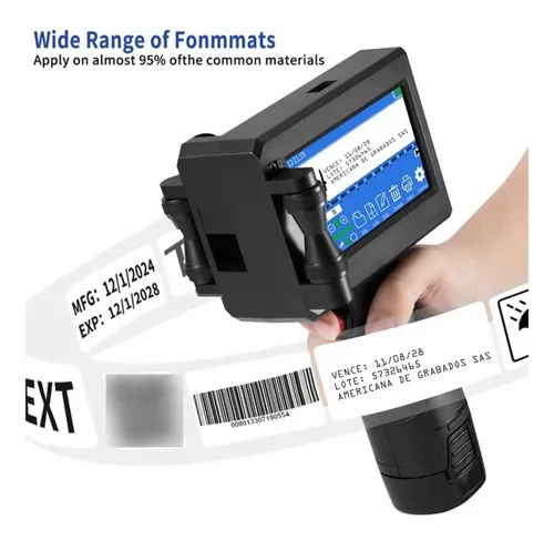 Impresora Codificadora Premium, Portátil Inkjet