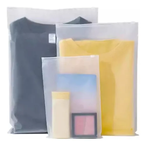 Bolsa de vinilo con Zipper blanco
