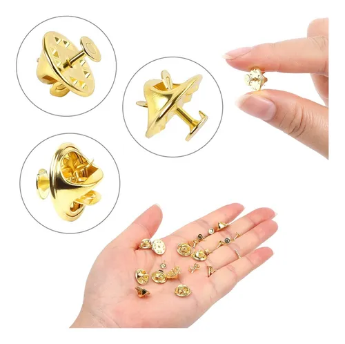 Pines Mariposa Tipo Broche, Para Joyería Con Tachuela