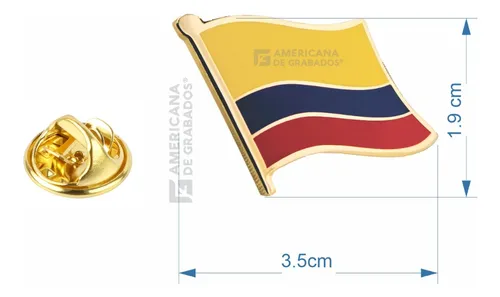 Pines Solapa Bandera De Colombia Broche