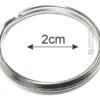 Argollas Individuales Para Llavero De 2cms Herraje Metálico