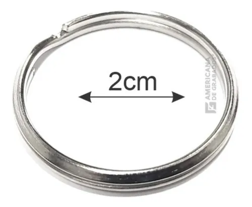 Argollas Individuales Para Llavero De 2cms Herraje Metálico