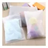 Bolsa de vinilo con Zipper blanco