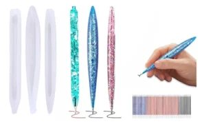 Moldes Silicona Lapiceros Para Resina