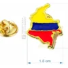 Pines Solapa Mapa De Colombia Broche