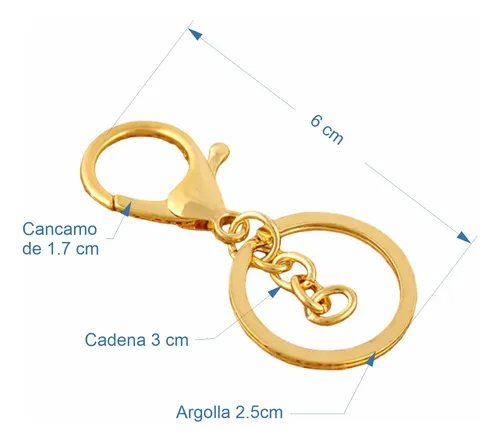 Argollas Para Llavero De 2.5cm Pico De Loro Premium