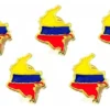 Pines Solapa Mapa De Colombia Broche