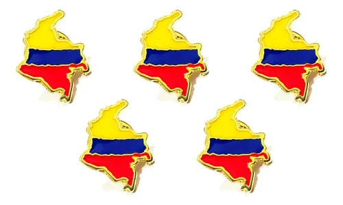 Pines Solapa Mapa De Colombia Broche