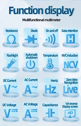 Multímetro Digital Inteligente Aneng 682 Recargable