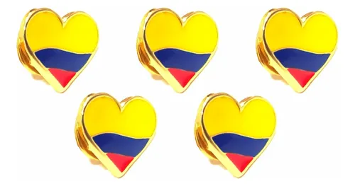 Pin Solapa Corazon De Colombia (Broche)