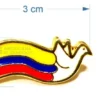 Pines Solapa Bandera Paloma De Colombia Broche