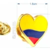 Pin Solapa Corazon De Colombia (Broche)