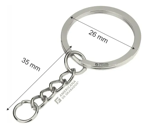 Argollas Para Llavero Premium 2.6 Cm Herraje Metálico